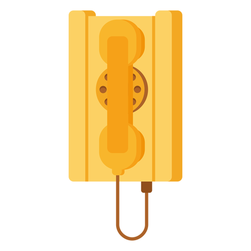 Ilustração de telefone antigo Desenho PNG