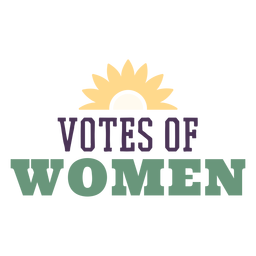 Badge votes for women PNG Design