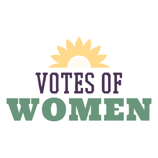 Votos de insignia para mujeres Diseño PNG