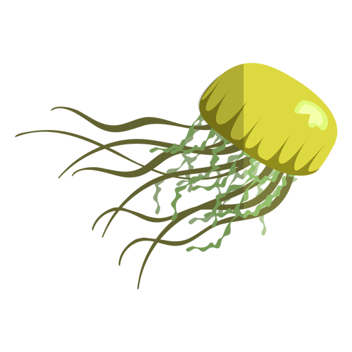 Download Black Jellyfish Side Flat Transparent Png Svg Vector File