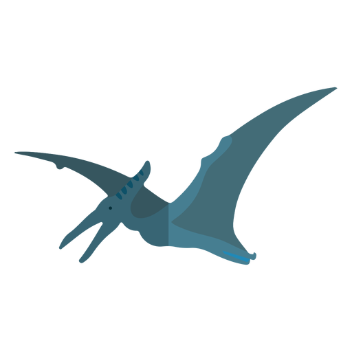 Blue pterodactyl flat