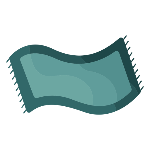 Blaue wellenförmige Teppichillustration PNG-Design