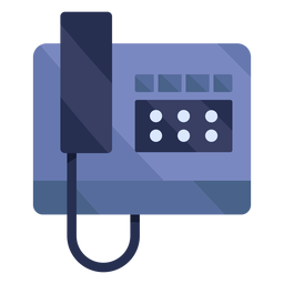Business phone flat PNG Design