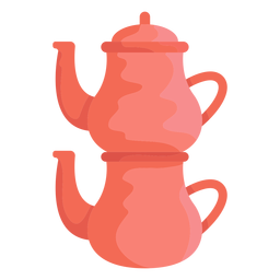 CaydanlÄ±k teapot illustration PNG Design Transparent PNG