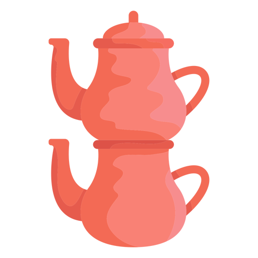 Caydanlık teapot illustration PNG Design