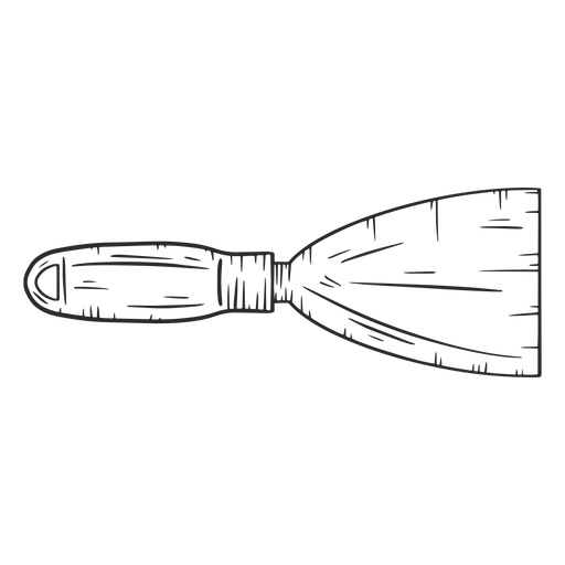 Espátula de construção desenhada à mão Desenho PNG