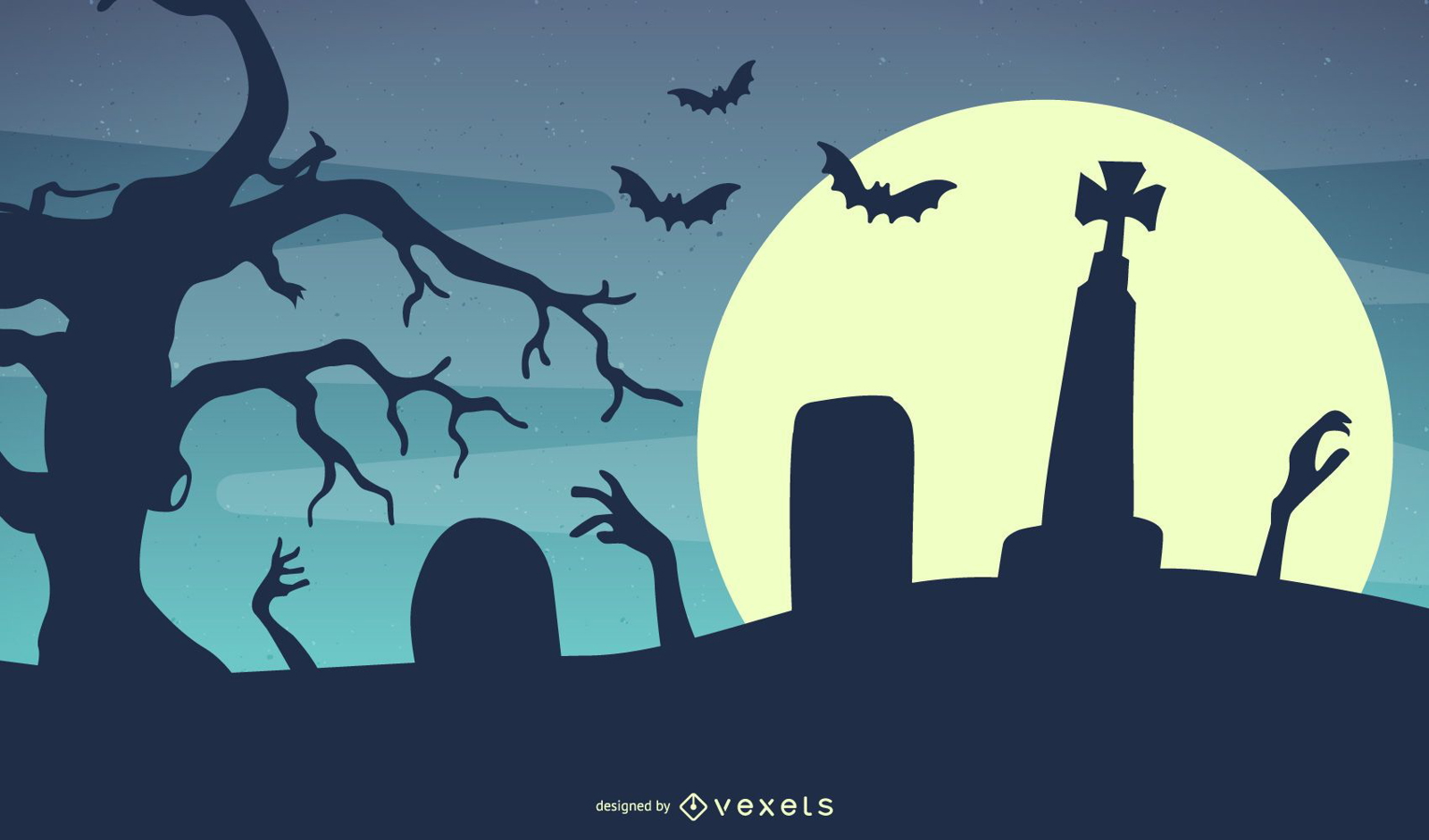 Vector Halloween Template Background