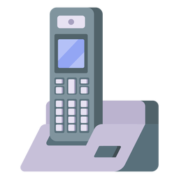 Ilustração de telefone sem fio Desenho PNG