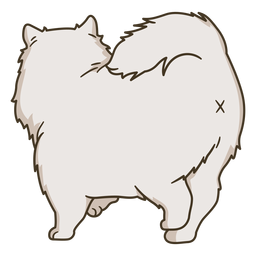 Cachorro fofo atrás da ilustração Desenho PNG
