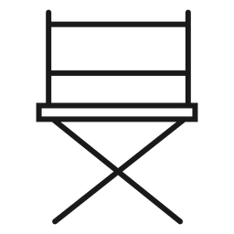 Directors chair stroke PNG Design