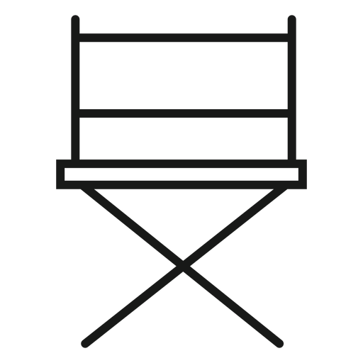 Directors chair stroke PNG Design