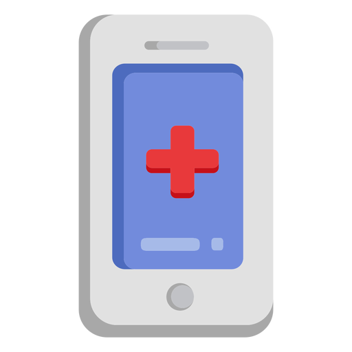 Emergency cellphone icon PNG Design