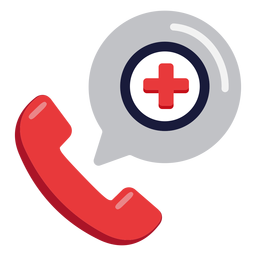 Icono de llamada de teléfono de emergencia Transparent PNG
