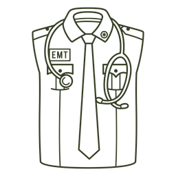 Emt uniform stroke PNG Design Transparent PNG