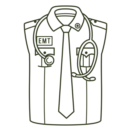 Emt uniform stroke PNG Design