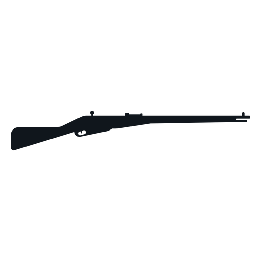 Silueta de rifle Enfield Diseño PNG