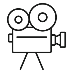 Trazo de cámara de película Diseño PNG