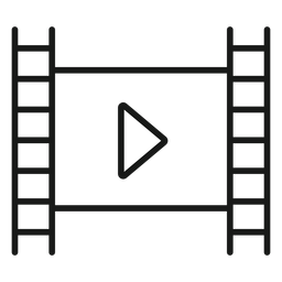 Traço de reprodução da tira de filme Desenho PNG
