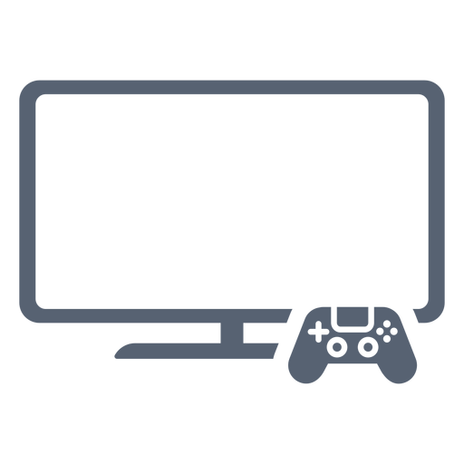 Icono de controlador de televisión plana Diseño PNG