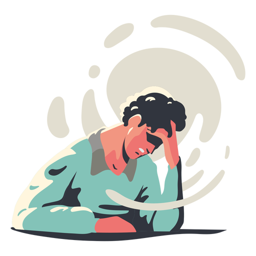 Frustrated guy character PNG Design