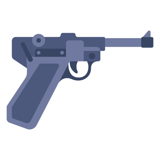 German pistol flat PNG Design
