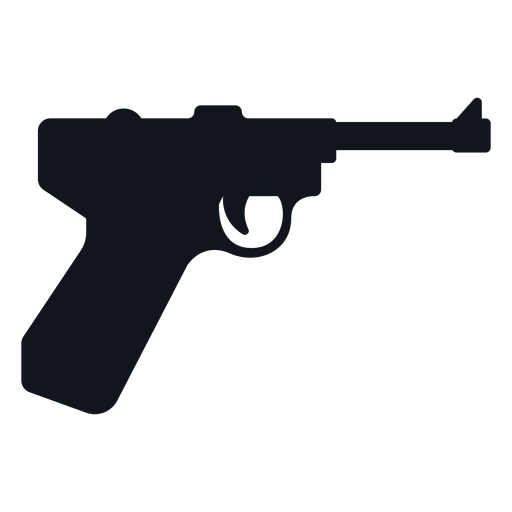 Deutsche Pistolenschattenbild PNG-Design