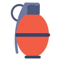 Arma de granada plana Desenho PNG