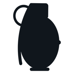 Silhueta de arma de granada Desenho PNG
