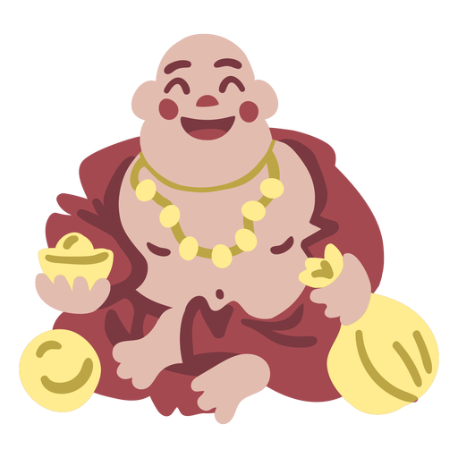 Download Happy buddha flat - Transparent PNG & SVG vector file