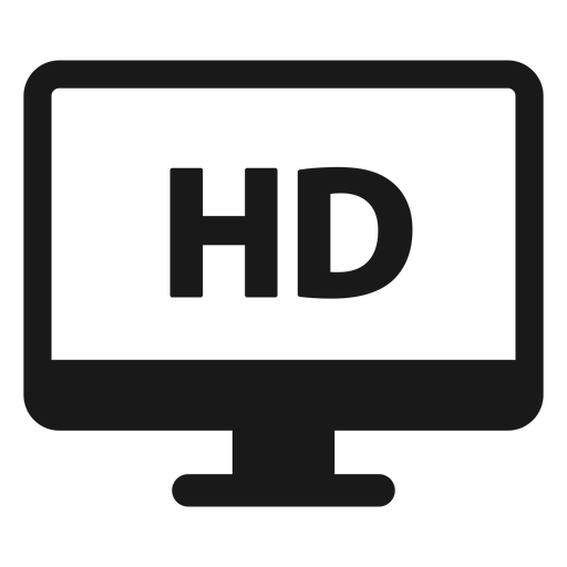 Hd monitor black PNG Design