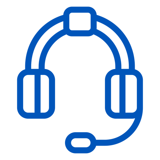 Icono de trazo de auriculares