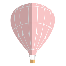 Hot air balloon flat PNG Design
