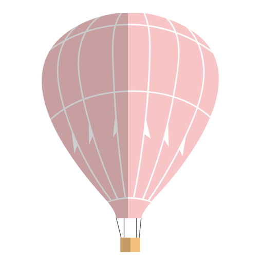 Heißluftballon flach PNG-Design