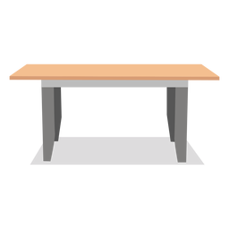 Ilustração de mesa retangular grande Desenho PNG