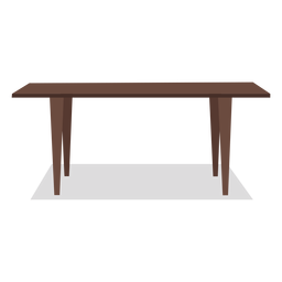 Large wooden table illustration PNG Design