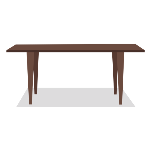 Ilustración de mesa de madera grande Diseño PNG