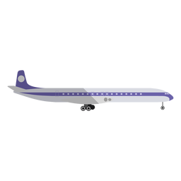 Ilustración de avión comercial ligero Diseño PNG