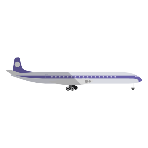 Leichte kommerzielle Flugzeugillustration PNG-Design