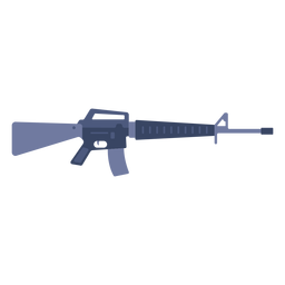 Espingarda de assalto M16 plana Transparent PNG