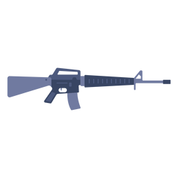 M16 assault rifle flat PNG Design