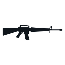 M16-Sturmgewehr-Silhouette PNG-Design Transparent PNG