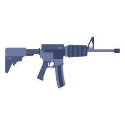 Maschinengewehr flach PNG-Design