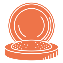 Polvo de maquillaje rosa Diseño PNG