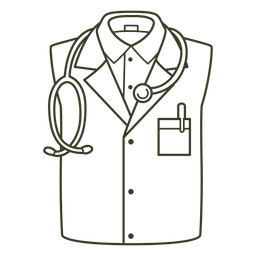 AVC uniforme médico Desenho PNG