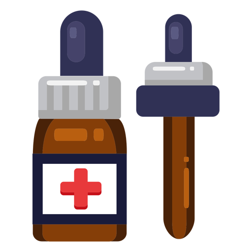 Estilo De Desenho Animado De ícone De Frasco De Medicamento PNG