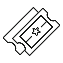 Golpes de entradas de cine Diseño PNG