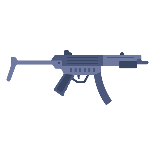 MP5-Maschinenpistole flach