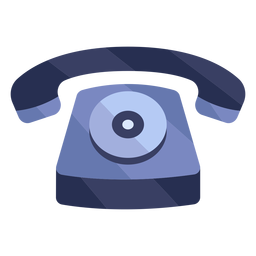 Viejo piso de teléfono rojo Diseño PNG