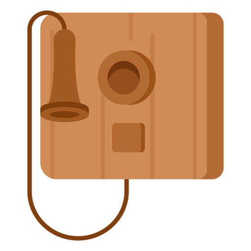 Ilustração de telefone antigo Desenho PNG