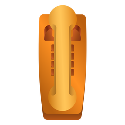 Ilustración de tubo de teléfono antiguo Diseño PNG